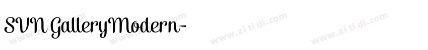 SVN GalleryModern字体转换